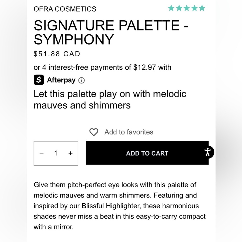 OFRA EYESHADOW PALETTE BRAND NEW with Mirror and Box in the name SYMPHONY! - Picture 7 of 12